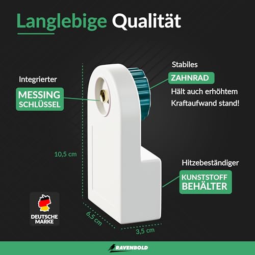 Entlüftungsschlüssel Ravenbold Heizungsentlüfter mit Auffangbehälter