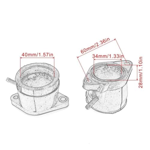 Goma de admision 4JH-13596-02 para Yamaha Thundercat 2