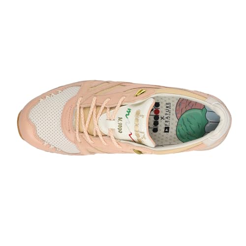 Diadora Mens N9000 Ice Cream X Feature Lace Up Sneakers Shoes Casual - Orange - Size 9.5 D, 170658-500424