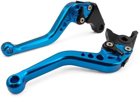 Pair Blue Motorcycle Racing CNC Billet Short Brake Clutch Levers For Yamaha YZF R1 2004 2005 2006 2007 2008 (Y-688/R-104)