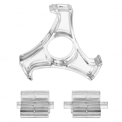 Acrimet Noyau de Rechange pour Dérouleur de Ruban Adhésif – Compatible avec Rouleaux de 1 et 3 – Lot de 3 – Plastique Transparent de Haute Qualité