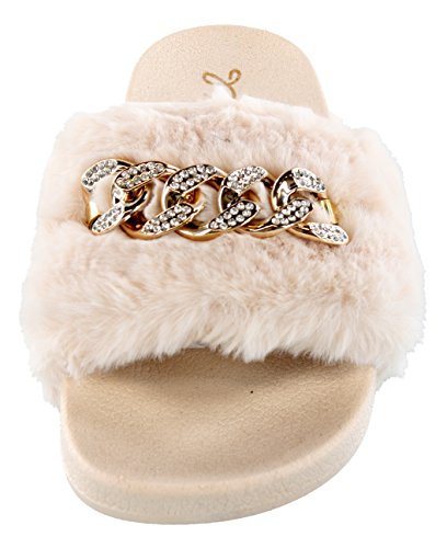Not Rated Chainy Women's Furry Slide3