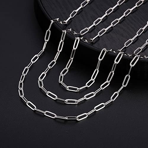 Collier en argent sterling 925 taille diamant Hadoken, maille d'exception