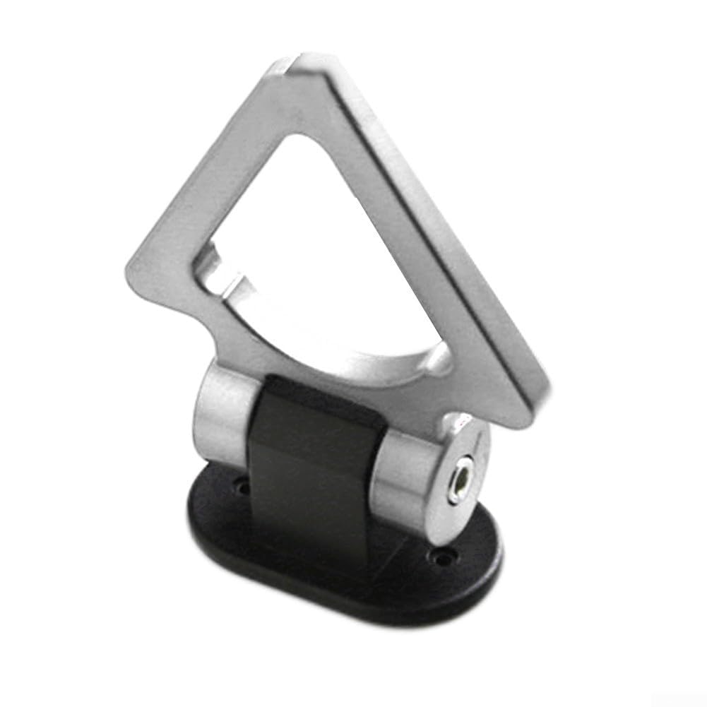AIKEOU Vehicle Exterior Decorative Trailer Tow Hook with Simulation Racing Style, Movable 180 Degree Tow Hook, ABS Material Construction,silver