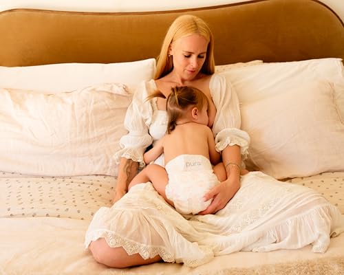 Image of Pura Size 7 Eco-Friendly Diapers (33+lbs) Totally Chlorine Free (TCF) Hypoallergenic, Soft Organic Cotton, Sustainable, up to 12 Hours Leak Protection, Allergy UK, 3 Packs of 17 (51 Diapers)