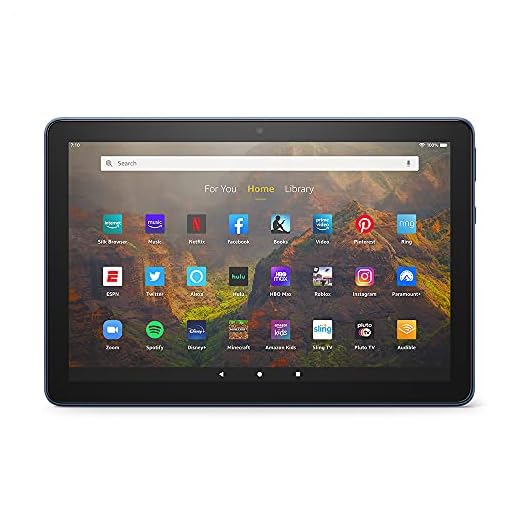 All-new Fire HD 10 tablet, 10.1", 1080p Full HD, 32 GB, latest model (2021 release), Denim