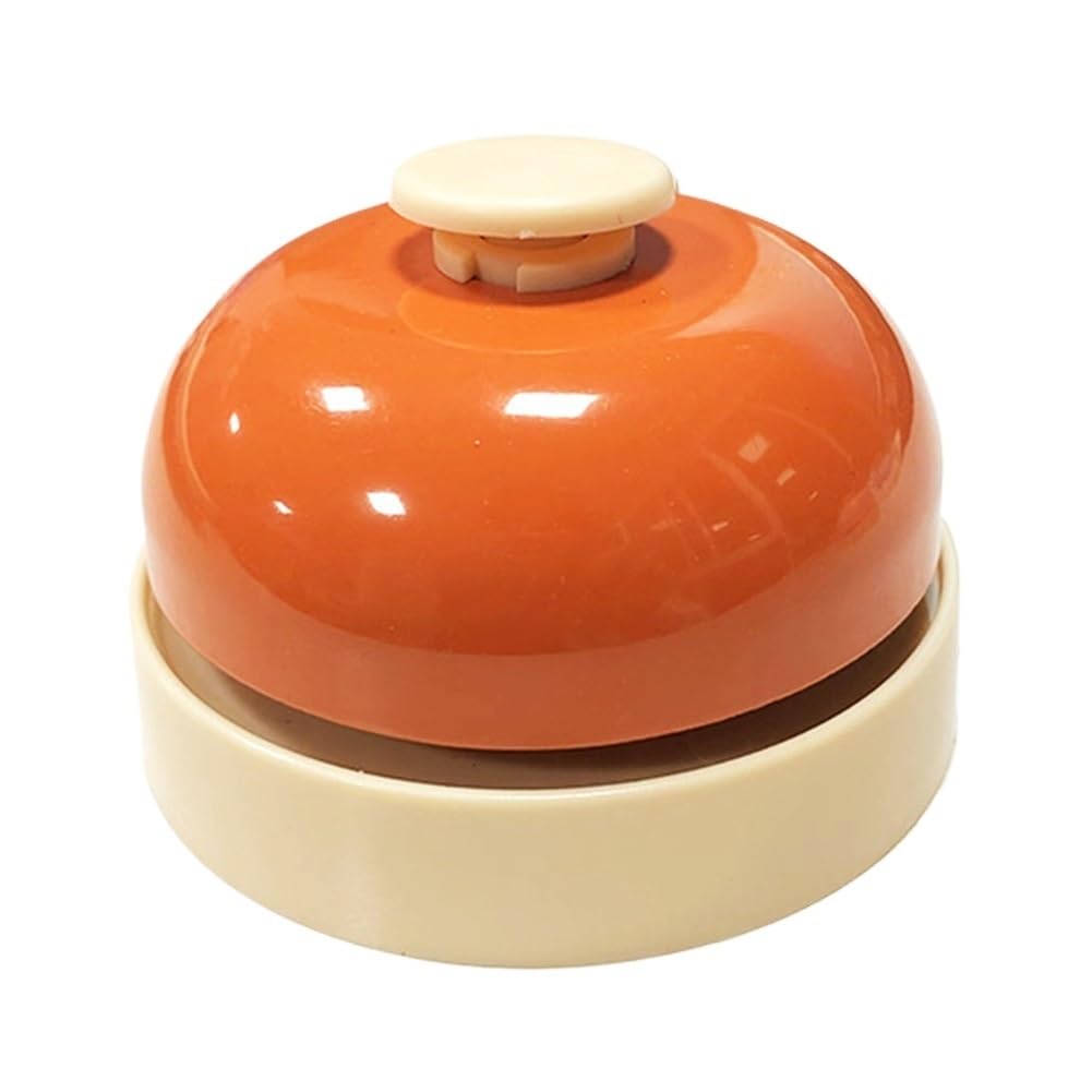 Ruwlfe Orange 4Pcs Dining Reception Table Counter Desk Bell For Restaurant Bar