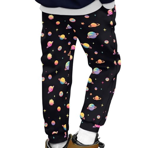 Sweatpants for Boys Elastic Sports Pants Girls High Waist Trousers Bundle Foot Jogger Pants with Side Pockets4