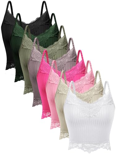 Débardeur tricoté col V avec dentelle délicate style Y2k douceur et légèreté au féminin