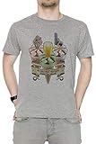 tre sapori cornetto trilogia con bandiera uomo girocollo t-shirt grigio maniche corte dimensioni l men's grey t-shirt large size l