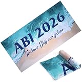 Namalu ABI 2026 Badetuch Geschenke Strandtuch Abitur 2026 Handtuch Strandtücher Duschtuch Badehandtuch für Abschlussfahrt Geburtstag Dusche Schwimmen(Blau,Strand)