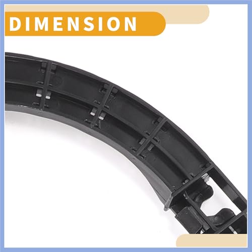 PARSLUCK Bumper Support Bracket No.71598SNAA01/71593SNAA01 - Left Right Side Bumper Bracket for Honda Civic 2006-2011 - ABS Plastic Black - 1 Pair Stable by PARSLUCK - Used condition - Image 4