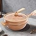 JAYGOVAN Microwave Pressure Cooker Multifunctional Pottery Clay Non-Stick Micro Pressure Pot with Basket&Spatula Steam Boil Bleach Fry Integrated Miniature Pressure Cooker for All Kinds of Stoves