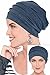 Slouchy Snood Hat - The Original 100% Cotton Slouchy Beanie - Dark Denim