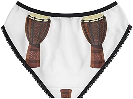African Drum Panties, African Drum Underwear, Briefs, Cotton Briefs, Funny Underwear, Panties For Women