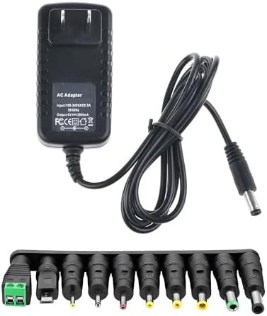 6V 2A Power Adapter Charger AC 6 Volts 2 Amps Regulated Switching Power Supply with 10 Interchangeable DC Plug for 300mA 400mA 500mA 600mA 700mA 800mA 900mA 1000mA 1500mA 2000mA Equipment image 5