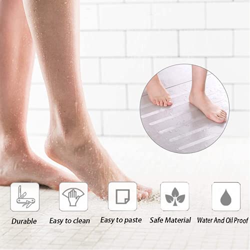 CCLKHY 36 Anti-Rutsch Streifen für Badewanne und Dusche, Transparent Anti Rutsch Sticker, Antirutschmatte Badewanne, Selbstklebend Anti Rutsch Aufkleber Geeignet für Treppen, Rutschige Oberflächen