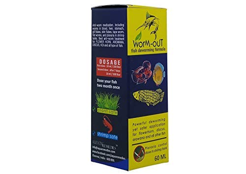 Premier Plants Aquatic Remedies Worm Out for Fish Deworming Formula for Arowana, Flower Horn, Discus & All Other Type Fishes 60ML (Pack of 1) (B0BVG8KLNS) Amazon Price History, Amazon Price Tracker