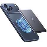 TORRAS MiniMag Power Bank, Ultra Slim 5,000mAh Wireless Portable Charger with USB-C Cable, Fast Charging iPhone Air Magnetic Battery Pack, Compatible for iPhone 17/16/15/14/13/12, Glacier Gray