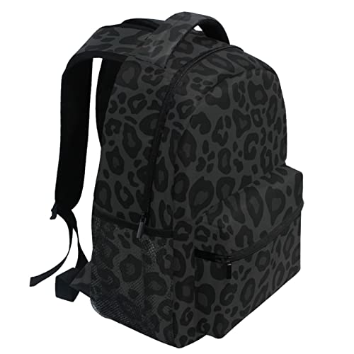 Wamika Cheetah Backpack for Girls Boys Black Leopard Kids Backpacks Ages 6-14 Animal Primary Elementary Middle School Bookbag Daypack Teens Bag2