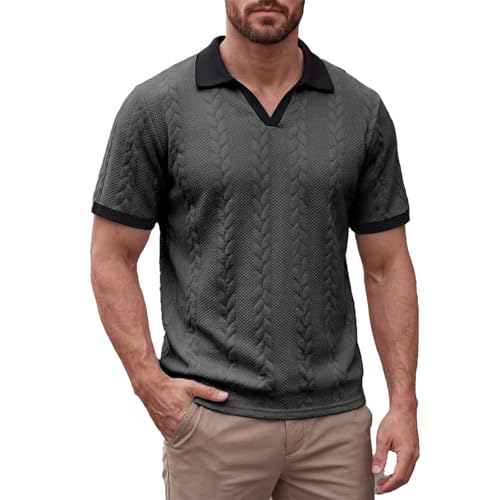Polo homme manche courte coton été respirant sport et loisir