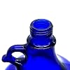 5 x Glass Balloons Blue 5 Litres Blue Glass Handle Bottle with Hand Screw Cap PP35 (Pack of 5)