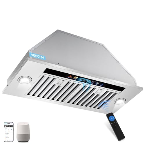Image of Range Hood Insert 30 inch, 900 CFM Stainless Steel Kitchen Hood