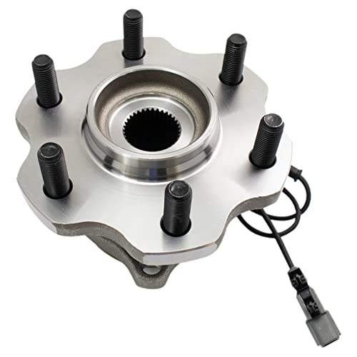 Image of TRQ Rear Driver and Passenger Side Wheel Bearing and Hub Assembly Set 2 Piece Compatible with 2011-2013 Infiniti QX56 2014-2022 QX80 2017-2022 Nissan Armada