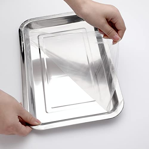 Tattoo Stainless Steel Tray - Solong Tattoo 2 Pack Stainless Steel Tattoo Trays Dental Medical Tray Body Piercing Instrument Tray for Tattoo Supplies, Tattoo Kit Small Large ZYH2206001KIT