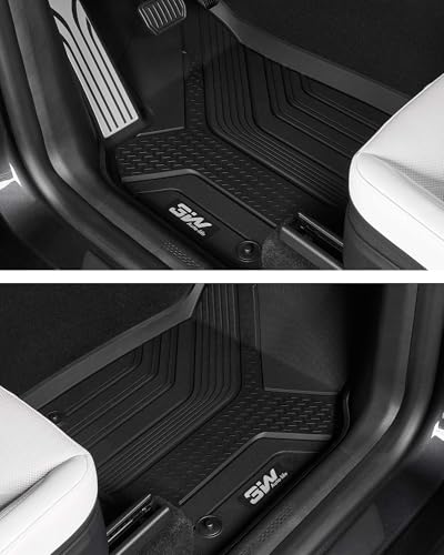 Image of 3W Tesla 2025-2026 New Model Y Juniper Floor Mats and Cargo Liners 10PCS | (Not for Standard) Full Set TPE Floor Liner, Cargo Mats and Seat Back Cover Protector, Car Mats for Tesla Model Y Accessories