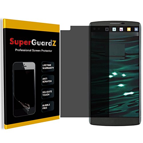 for LG V10 - SuperGuardZ Privacy Anti-Spy Screen Protector, Anti-Glare, Anti-Scratch, Anti-Bubble [Lifetime Replacement]