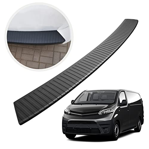 Chromemaster Protezione paraurti Posteriore | Compatibile con Opel Zafira Life S Compact, M Long dal 2019- | Acciaio INOX lucido, grafite lucida | Protezione paraurti protegge la vernice del paraurti