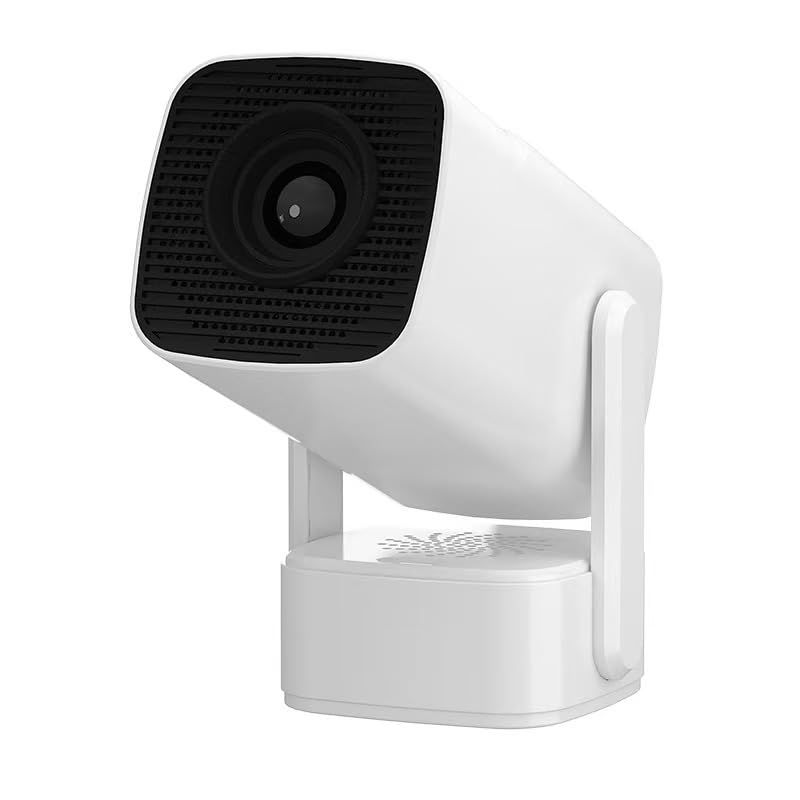 android 13 smart projector, 1080p, 8400 lumens, wifi 6, 4k support, 16gb rom, 2gb ram, bass speaker, rotatable design, remote focus, auto keystone with netflix, prime, youtube, etc