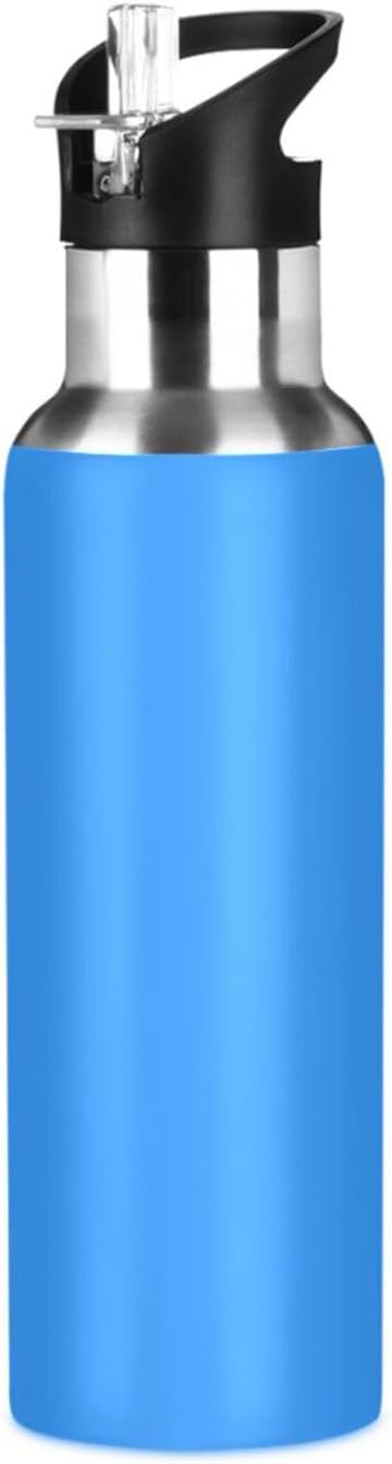 Dodger – Botella de agua aislada azul de 32 onzas, sin BPA, botella de agua deportiva a prueba de fugas