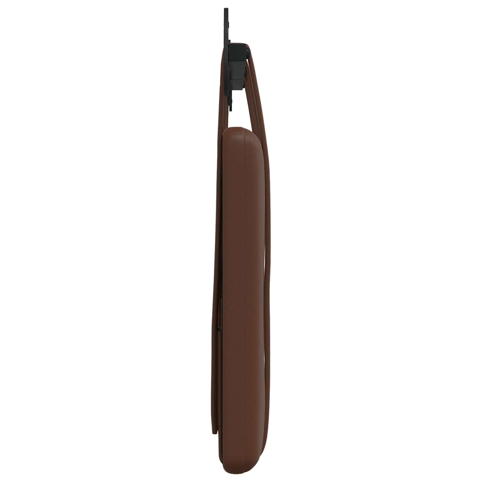Cabecero colgante marrón de piel sintética, 130 x 55 cm, cabecero de cama montado en la pared, tapizado con botones, cabecero de pared para dormitorio y habitación de invitados, juego de 2