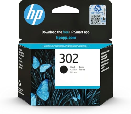 livre HP 302 Cartouche d'Encre Noire Authentique (F6U66AE) Standard
