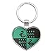 Harry Potter Slytherin Pattern Keychain Heart Love Metal Key Chain Ring