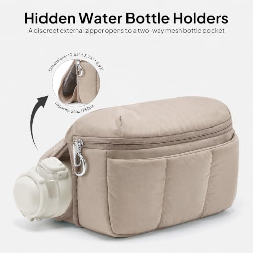 Image of TOPEAST Waist Pack 3.5L Fanny Packs with Water Bottle Holder