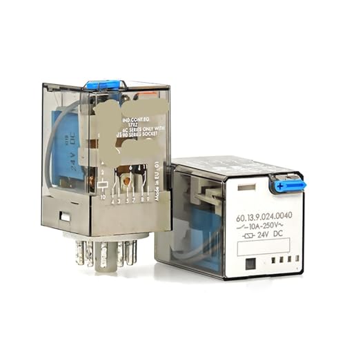 Relais universel 24V CC Finder 60.13 à 11 broches et 10A pour circuit électrique