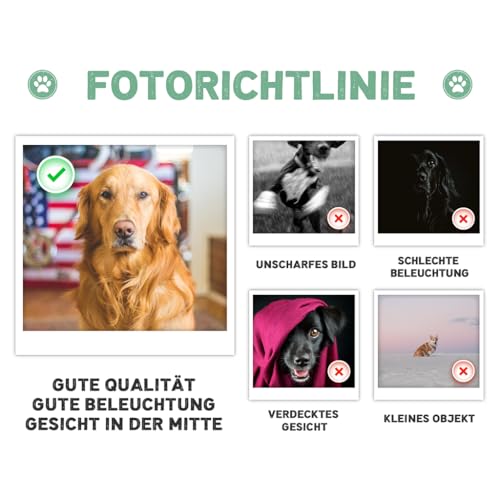 Geschenke Mall Personalisiertes Hundemama Hundepapa T-Shirt - Personalisiertes Geschenk für Hundebesitzer, Männer, Frauen und sogar Paare zu Weihnachten, Geburtstag (1 Hund, Modell #1)