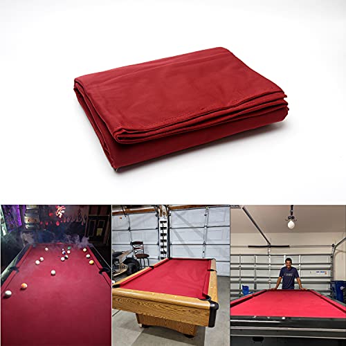 Nylon Billiards Pool Table Cloth, 2.8 Meters Long Professional Pool Table Felt With 6 Cloth Strips Or None, Indoor Pool Tablecloth For Bars/Clubs/Hotels Billiard Table #TOP4