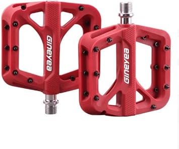 B KE SKY GINEYEA Bisiklet Pedal  RULMANLI Platform Tip KIRMIZI