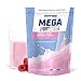 Produktbild Energybody Mega Protein Himbeer-Joghurt 500 g / Mehrkomponenten Protein mit Casein Whey Mix als Eiweißshake / Eiweisspulver ohne Aspartam/ Protein-Pulver / 20 Portionen