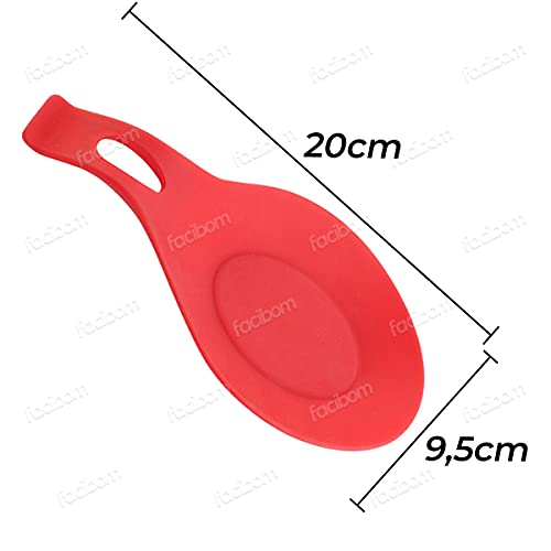 Kit 4 Descansos Para Talheres em Silicone Flexível e Maleável