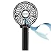 Price comparison product image iwish Mini Portable Fan, Electric Personal Handheld Folding Fans with USB Rechargeable Batteries for Kids Outdoor Household Traveling Desktop Black