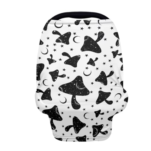 Image of Coldinair Mushroom Multifunctional Nursing Cover Multi Use Cover for Baby Car Seat Canopy Shopping Cart Cover,Stroller Cover