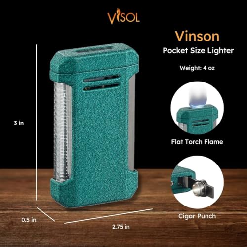 Set de regalo para cigarros Visol con cortador y encendedor miniatura 4
