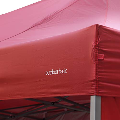 Outdoor Basic 10x20 Ft Pop Up Canopy Wedding Party Tent Patio Gazebo Shelter Red