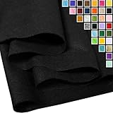 Black Felt Fabric 36' X 36'(1 Square Yard), 1.6mm Thick Soft and Durable Flexible Craft Felt by The Yard for Sewing DIY Art Craft Project Decorations