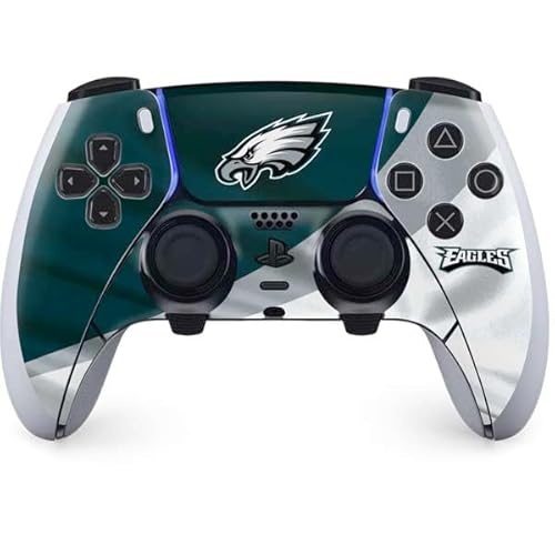 Skinit Decal Gaming Skin Compatible with PS5 DualSense Edge Pro Controller - Officially Licensed NFL Philadelphia Eagles Design